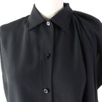 balenciaga Asymmetric Sleeveless Blouse Black