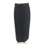 balenciaga Belted Long Pleated Wrap Skirt 34