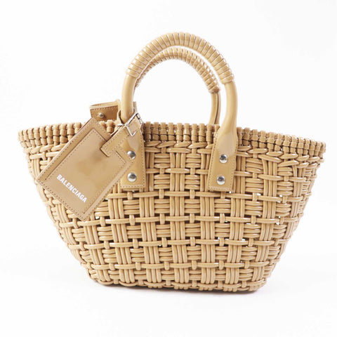 balenciaga Bistro XS 2WAY Bucket Bag Beige