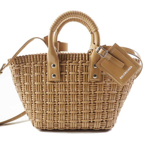balenciaga Bistro XS 2WAY Basket Bag Beige