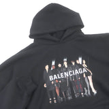 balenciaga Cotton Hoodie Parker XS Black