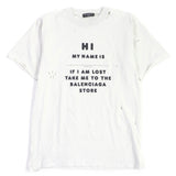 balenciaga Cotton Destroyed T-shirt Ivory S