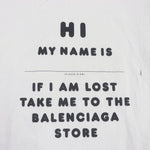 balenciaga Cotton Destroyed T-shirt Ivory S