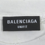 balenciaga Cotton Destroyed T-shirt Ivory S