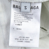 balenciaga Cotton Destroyed T-shirt Ivory S
