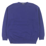 balenciaga Cashmere Logo Knit Sweater Blue XS
