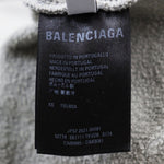 balenciaga Distressed Pixel Logo Pullover XS