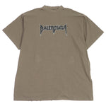 balenciaga Distressed Oversized T-shirt Brown