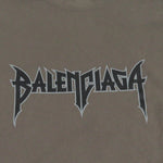 balenciaga Distressed Oversized T-shirt Brown