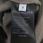 balenciaga Distressed Oversized T-shirt Brown