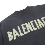 balenciaga Distressed Tape Logo T-shirt XS