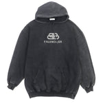 balenciaga Cotton BB Logo Oversized Pullover Hoodie XS