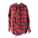 balenciaga Check Pattern Long Sleeve Shirt