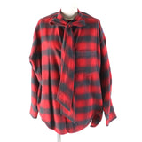 balenciaga Check Pattern Long Sleeve Shirt