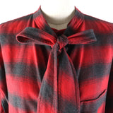 balenciaga Check Pattern Long Sleeve Shirt