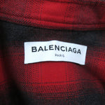 balenciaga Check Pattern Long Sleeve Shirt