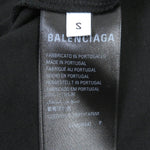 balenciaga Cotton Logo Print T-Shirt Black S
