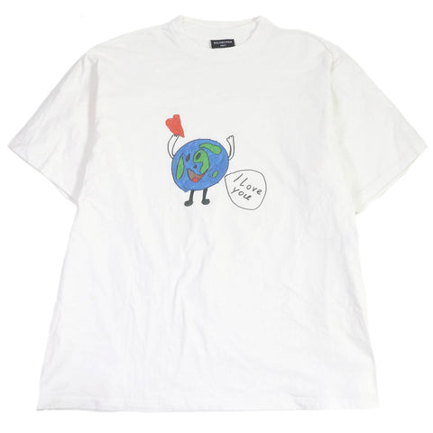 balenciaga Cotton Oversized Double Sleeve T-shirt S