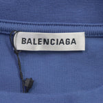 balenciaga Cotton Deformed T-shirt Blue M