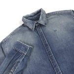 balenciaga Denim Shirt Indigo Blue S