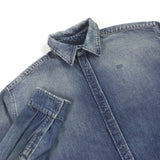 balenciaga Denim Shirt Indigo Blue S