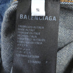 balenciaga Denim Shirt Indigo Blue S