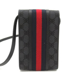 balenciaga balenciaga  GUCCI Pochette Hacker Project Shoulder Bag  Canvas  Black 680130