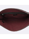 A82552 Black Classic Lambskin Silver Logo Large Clutch Chanel