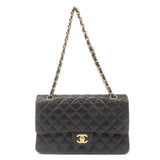 Chanel Matelasse 25 Lamb Skin Double Flap Shoulder Bag A01112