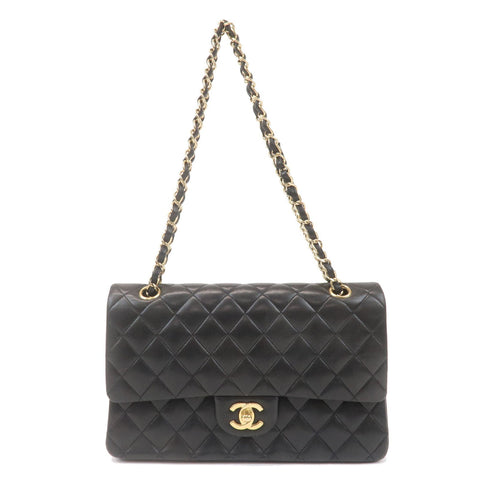 Chanel Matelasse 25 Lamb Skin Double Flap Shoulder Bag A01112