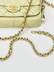11th Yellow Big CC Quilted Weave Shoulder Crossbag 2VCHB30763 Chanel