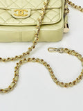 11th Yellow Big CC Quilted Weave Shoulder Crossbag 2VCHB30763 Chanel