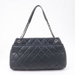 Chanel Matelasse Caviar Skin Chain Tote Bag Shoulder Bag Black