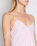 *HOT* Chanel 23P Pink Striped Strap Top with Bow Detail Size FR 38 (UK 10)