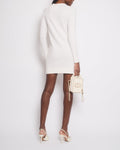 *HOT* Chanel 22A Ivory Long-Line Cashmere igan with Crystal CC Buttons Detail Size FR 38 (UK 10)