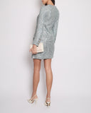 *HOT* Chanel 23P Black, White & Metallic Green Sequin Jacket and Skirt Set with CC Button Details Size FR 34/36 (UK 6/8) RRP Jacket ¬£6,500, RRP Skirt ¬£3,800