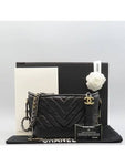 A91810 Black Gabrielle Hobo Small Chain Shoulder and Crossbag Chanel