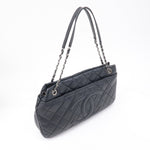 Chanel Matelasse Caviar Skin Chain Tote Bag Shoulder Bag Black