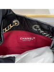 Aged Calfskin Small Gabrielle Backpack Black Chanel