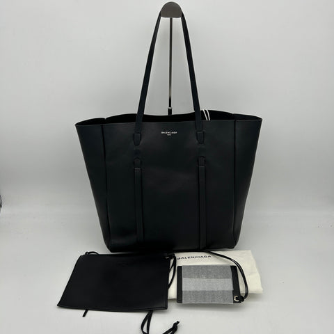 balenciaga Everyday Black Tote Bag Leather Large