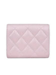 AP3049 COCO gold logo pink caviar skin classic card wallet Chanel