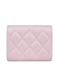 AP3049 COCO gold logo pink caviar skin classic card wallet Chanel