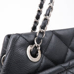 Chanel Matelasse Caviar Skin Chain Tote Bag Shoulder Bag Black