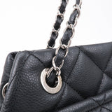 Chanel Matelasse Caviar Skin Chain Tote Bag Shoulder Bag Black