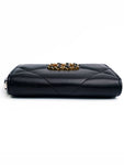 19 Zip Around Lambskin Card Wallet Black Chanel