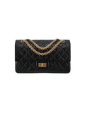 2.55 Flap Chain Medium Shoulder Bag Black Chanel