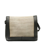 balenciaga Afternoon Leather Canvas Shoulder Bag