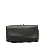 balenciaga Afternoon Leather Canvas Shoulder Bag