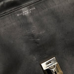 balenciaga Afternoon Leather Canvas Shoulder Bag