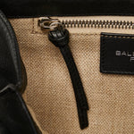 balenciaga Afternoon Leather Canvas Shoulder Bag